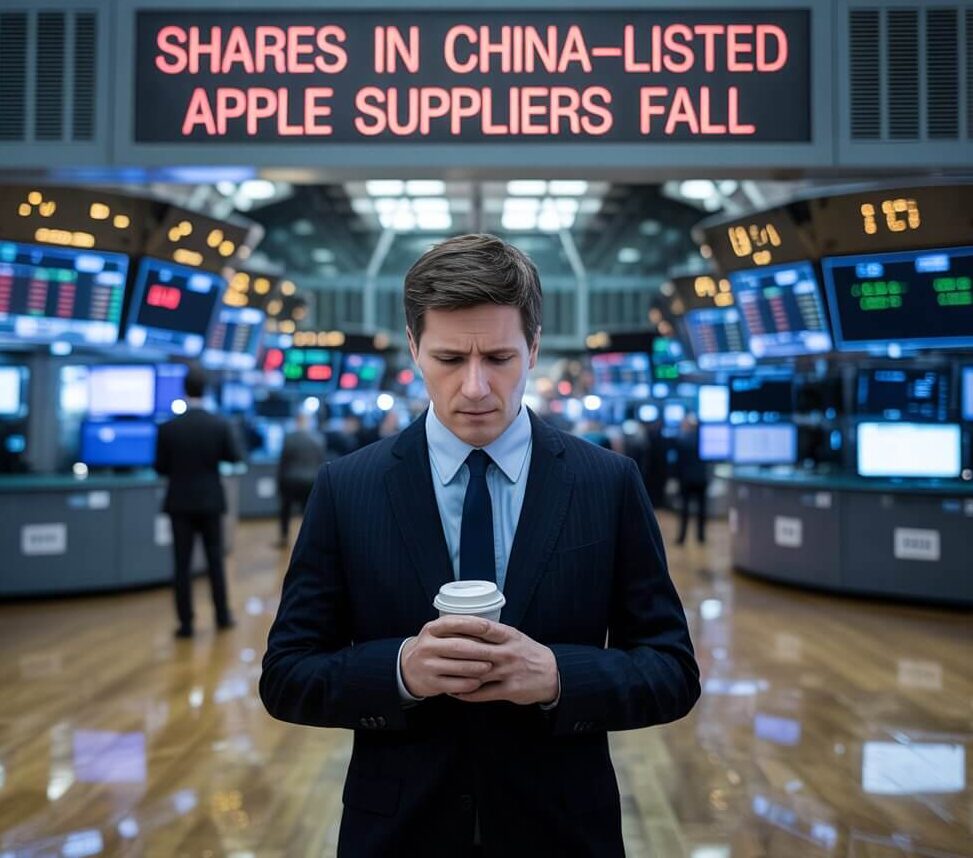 Apple 1 Shares drop for Apple suppliers in China after U.S. tariff threats