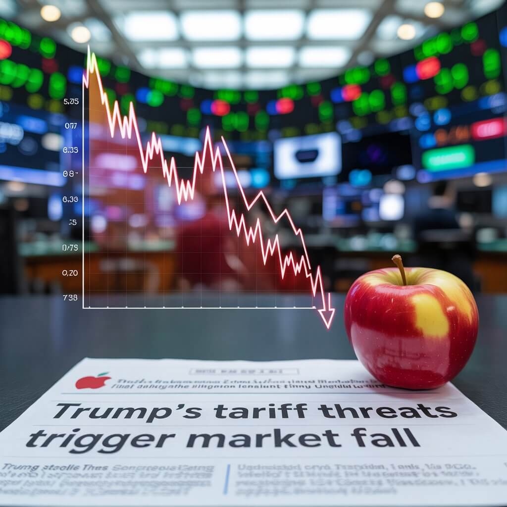 Shares drop for Apple suppliers in China after U.S. tariff threats