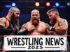 Revealing 5 Most Important Wrestling News of 2025 It is a heated moment of three serious wrestlers in the ring under a banner of Wrestling News 2025.
