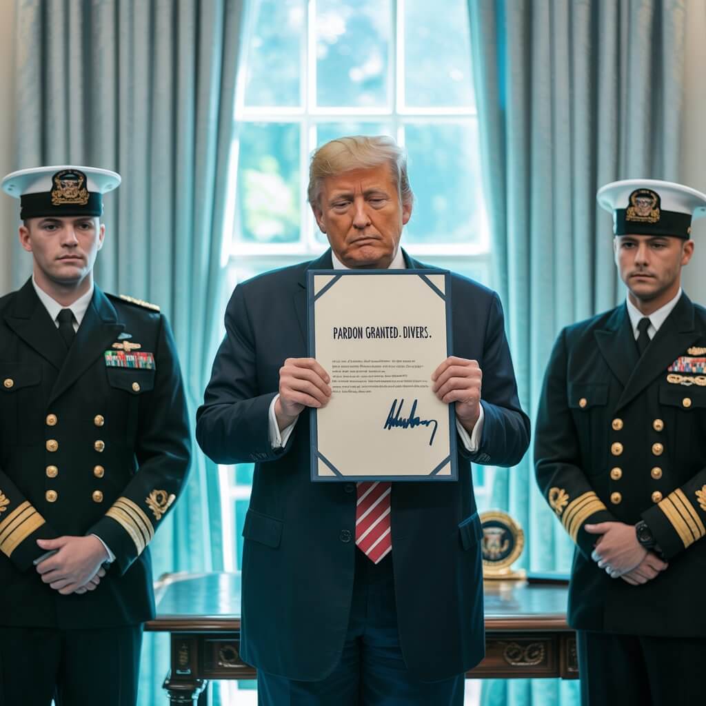 Trump pardons South Florida divers who freed sharks from research line