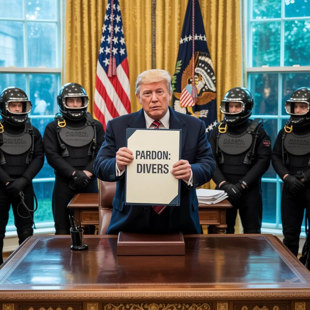 Trump pardons South Florida divers who freed sharks from research line