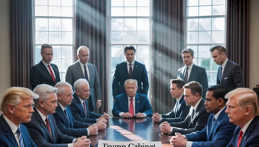 Meeting of Trump Cabinet July 2025 with the top advisors