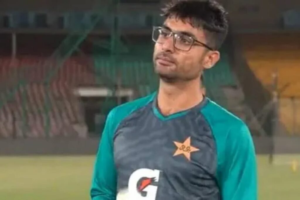 Pakistani leg-spinner Abrar Ahmad is delivering a mystery spin spell against the 
UAE in the tri-series match 2025.